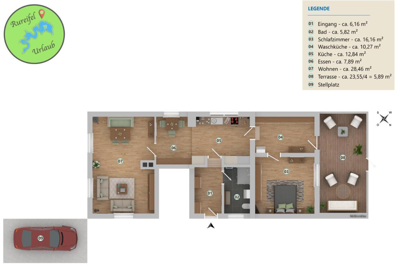 Ferienwohnung Katharina 4 Sterne Laut Dtv Wallbox 11Kw Nideggen Exteriör bild